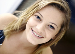 photo of girl with braces