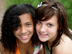 photo of two girls